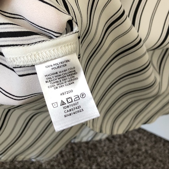 Striped Button-back Blouse - Picture 5 of 5